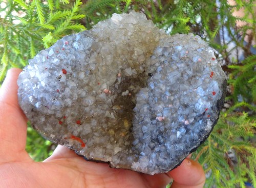 Sfere fluorite geode - di, su