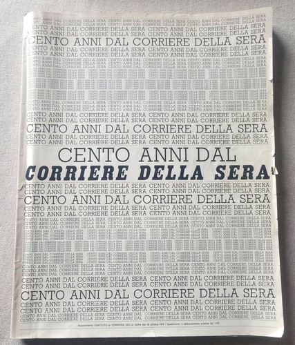 Cento anni dal corriere della - anni,
