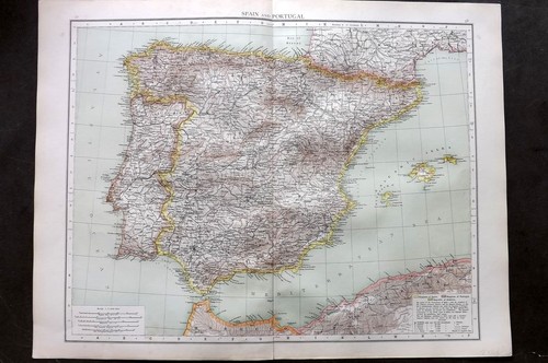 Mappa antica times atlas 1895 - mappa,