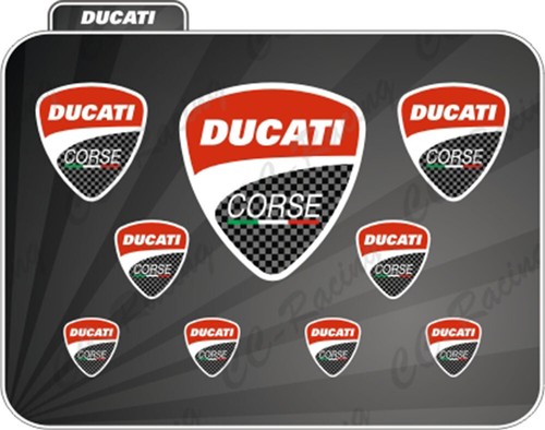 Adesivi ducati corse - ducati, rosso