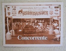 CARTELLINO  CONCORRENTE - CRONOSCALATA DEL CAVALLINO TROFEO E. FERRARI 1999