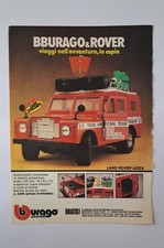 Rara Pubblicità BURAGO LAND ROVER AZIZA 1988