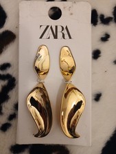 Gold statement earrings - statement,