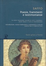 Saffo..POESIE, FRAMMENTI E TESTIMONIANZE. TESTO GRECO A FRONTE