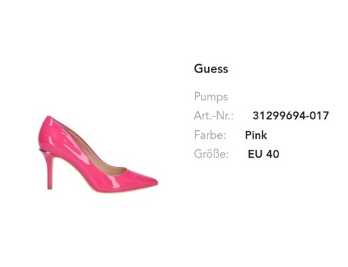Guess highheel rosa - guess, 40,
