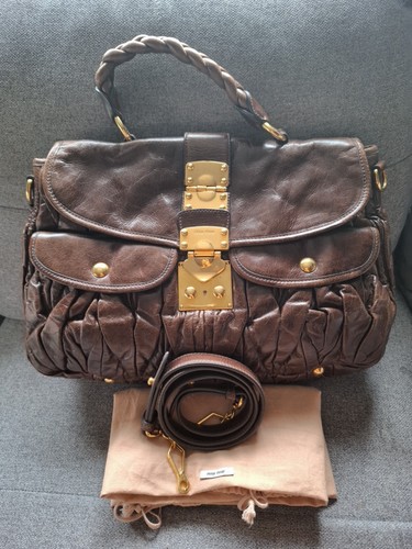 Authentic miu - dark, brown