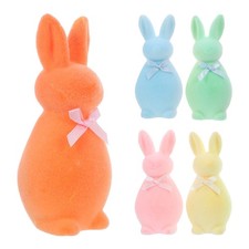  5 pezzi coniglietto floccato