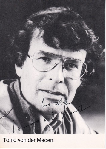 Autografo tonio von der - von,