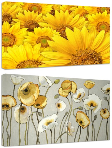 Quadri moderni fiori gialli - moderni,