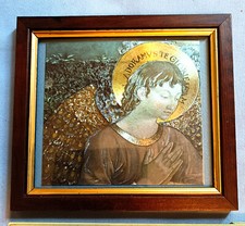 QUADRETTO ANGELO di Benozzo Gozzoli Pittore Rinascimentale Italiano 18 x 18