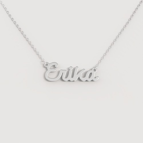 Collana nome donna acciaio - collana,