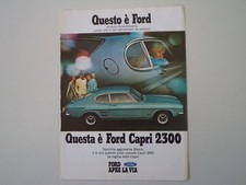 advertising Pubblicità 1970 FORD CAPRI 2300