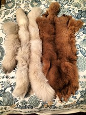 Ritagli Bordi Pelle Intera Vera Volpe