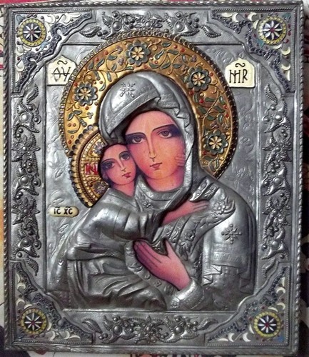 Grande icona russa maria madre - icona,