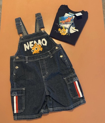 Set salopette maglietta nemo - set,