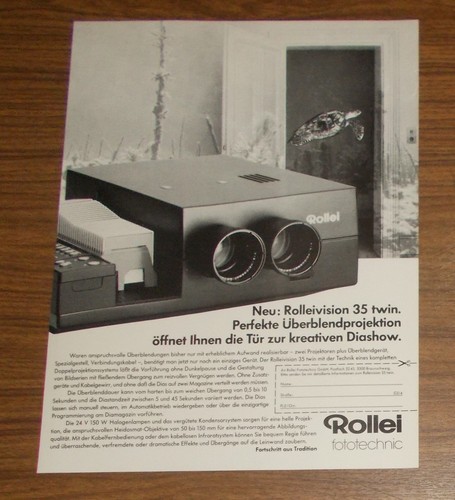 Rara pubblicità rollei - pubblicità,