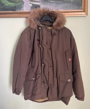 Iconic Parka Aesse Canadiens Goose Down Size XL Brown