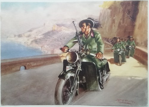 Cartolina bersaglieri vardaro - bersaglieri,