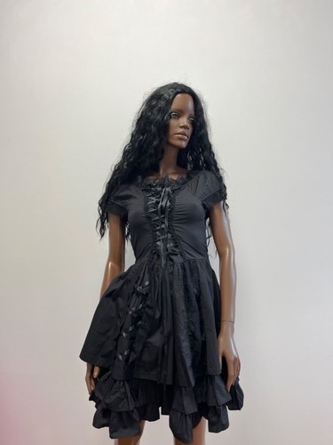 Abito corsetto pizzo - , nero