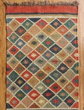 Tappeto in lana kilim juta
