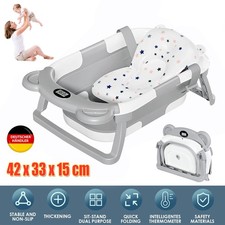 Vasca da bagno pieghevole per bambini + cuscino antiscivolo vasca da bagno per bambini 67x42x21 cm!