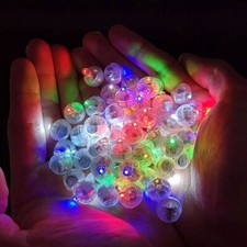 10 pezzi luci a palloncino LED piccola batteria wireless mini sfera flash rotonda decorazione festa