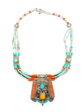 Collana Argento tibetano e