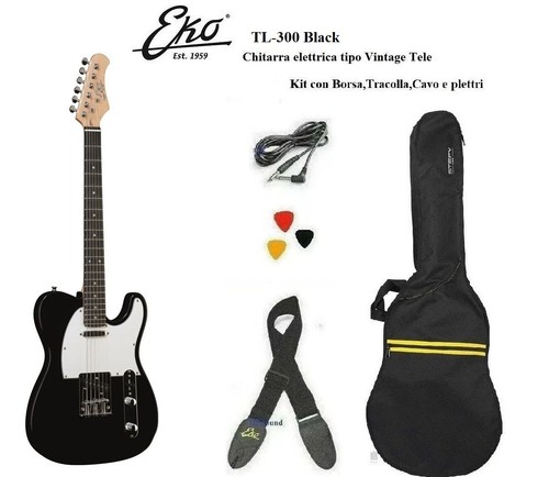 Eko tl300 chitarra - eko, bk