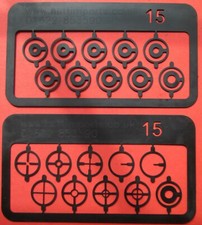 Parker Hale fs22 tunnel previsione 15 mm set elementi di mira anello e divertimento BSA