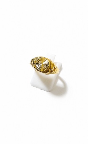Anello scudo tondo oro - tondo,