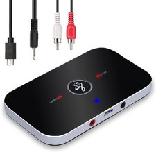 Ozvavzk Trasmettitore Ricevitore Bluetooth 5.0,Bluetooth 2 in 1 Wireless Adattat