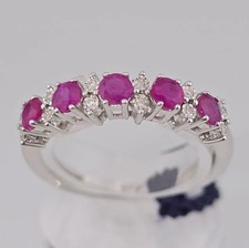 Bliss anello diamanti rubini - anello,