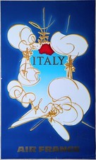 Poster Manifesto - Poster Viaggio - Georges Mathieu - Italia - Air France - 1968