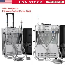 Sistema unità dentale portatile compressore d'aria integrato polimerizzazione luce ultrasuoni