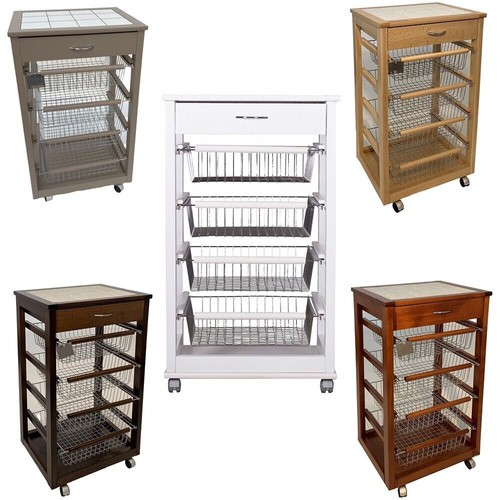 Carrello cucina legno per