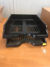 Vaschetta Nera porta documenti e corrispondenza impilabile