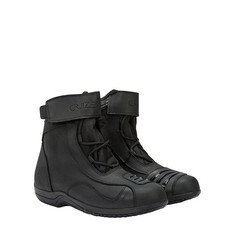 CRUIZER Scarpe Moto Scooter Sportive Pelle - Nero