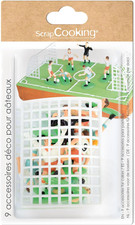 Kit 9 Decorazioni Torte Calcio
