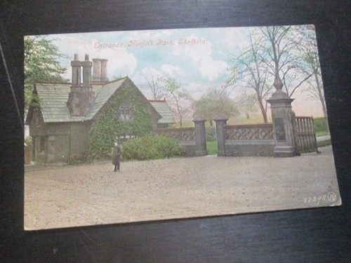 Postcard entrance norfolk - of,