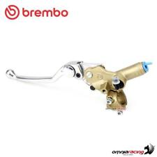 Pompa frizione assiale Brembo PSC13 mm corpo oro e leva regolabile argento