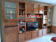 Parete Attrezzata Noce Massello