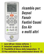 Telecomando per condizionatore Daysol Fanair Fantini Cosmi Eco Air climatizzator