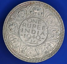 Moneta da una rupia 1940