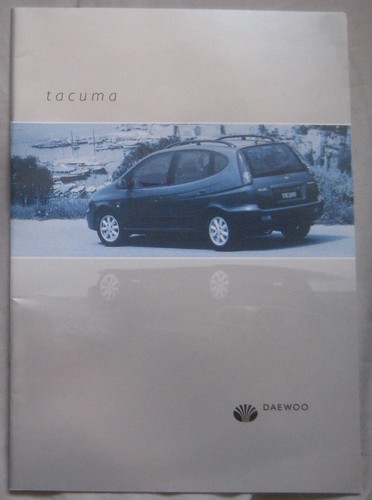 Brochure pub daewoo tacuma - brochure,