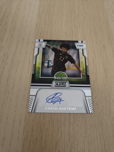 Karim adeyemi auto 199 panini - auto, /199