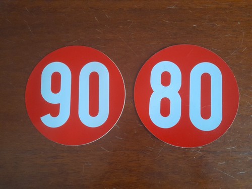 Coppia adesivi vintage - , limite