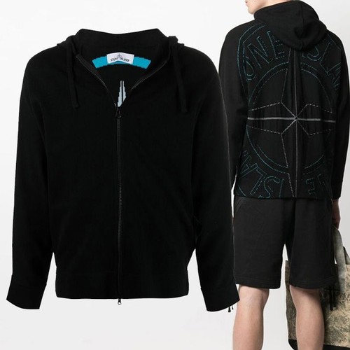 Stone island hooded zip - stone, zip-up