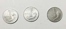 Lotto 3 pezzi 1 Lira