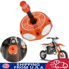 Orange CNC Gas Fuel Tank Cap