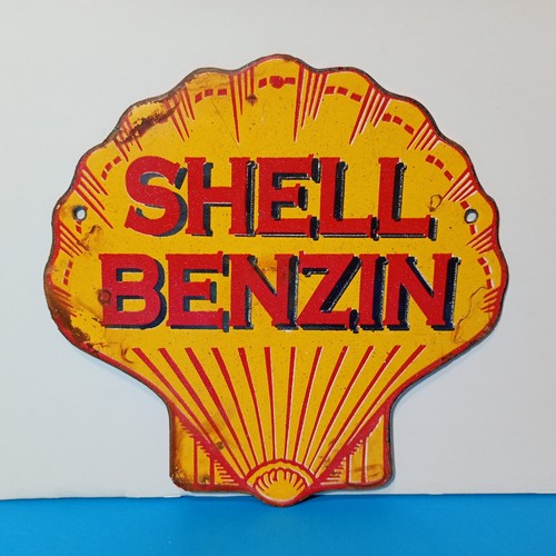 Vintage shell benzin - benzin, porcelain